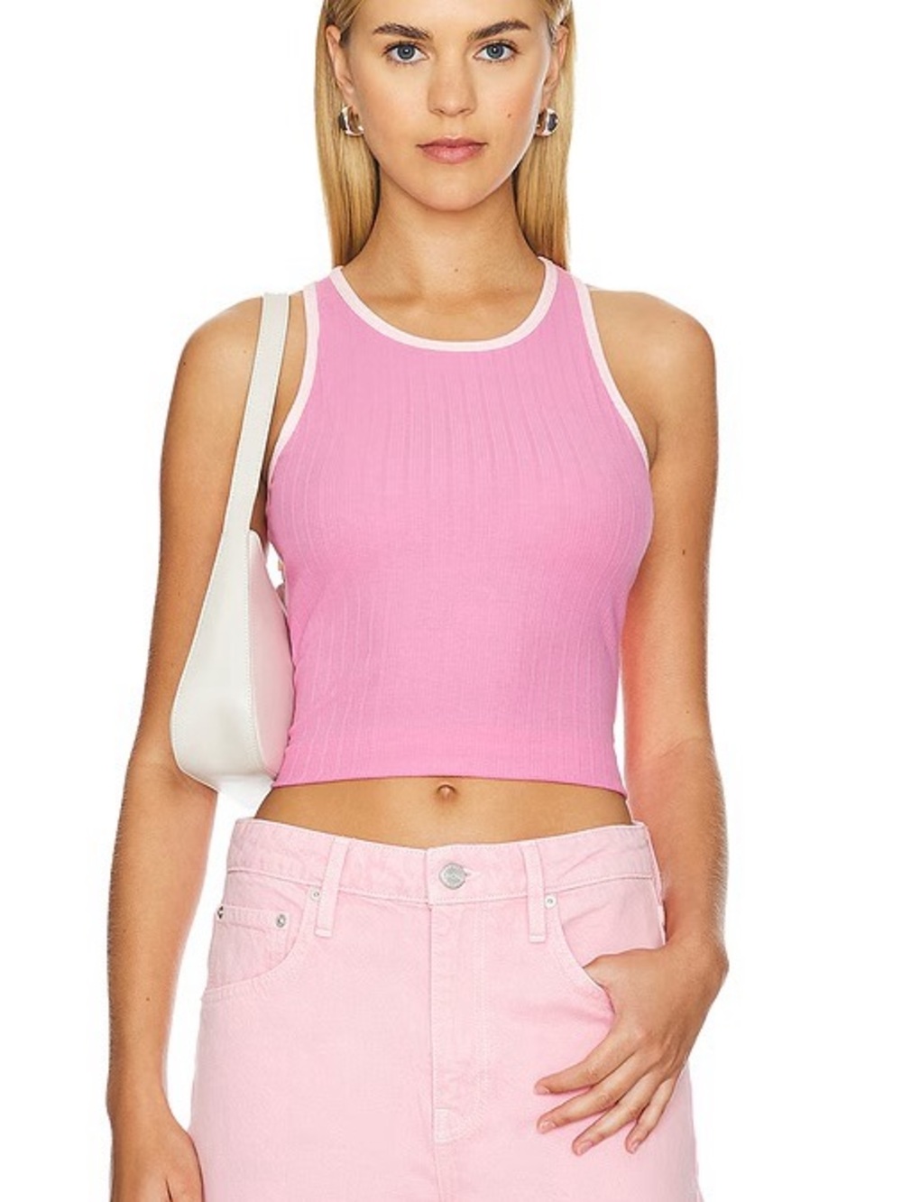 MINKPINK- Ziva Tank in Hot Pink